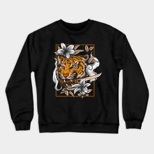 Samurai Tiger Crewneck Sweatshirt